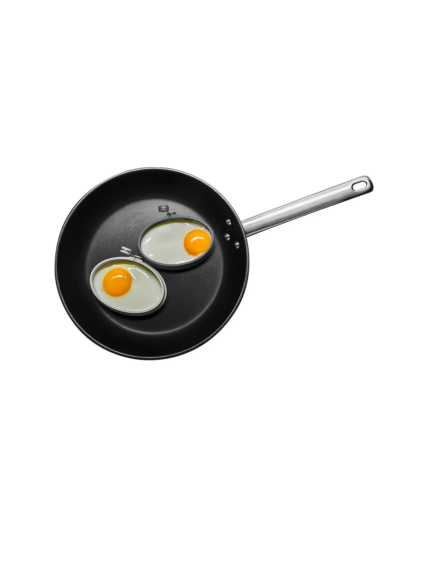 LURCH | Eiformer Oval 2er Set Silikon light-/iron grey | 